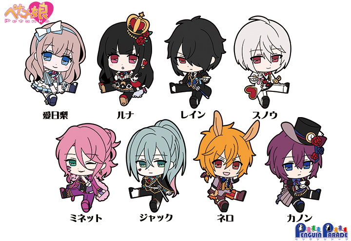 ペンギンパレード 白と黒のアリス ぺたん娘トレーディングラバーストラップ