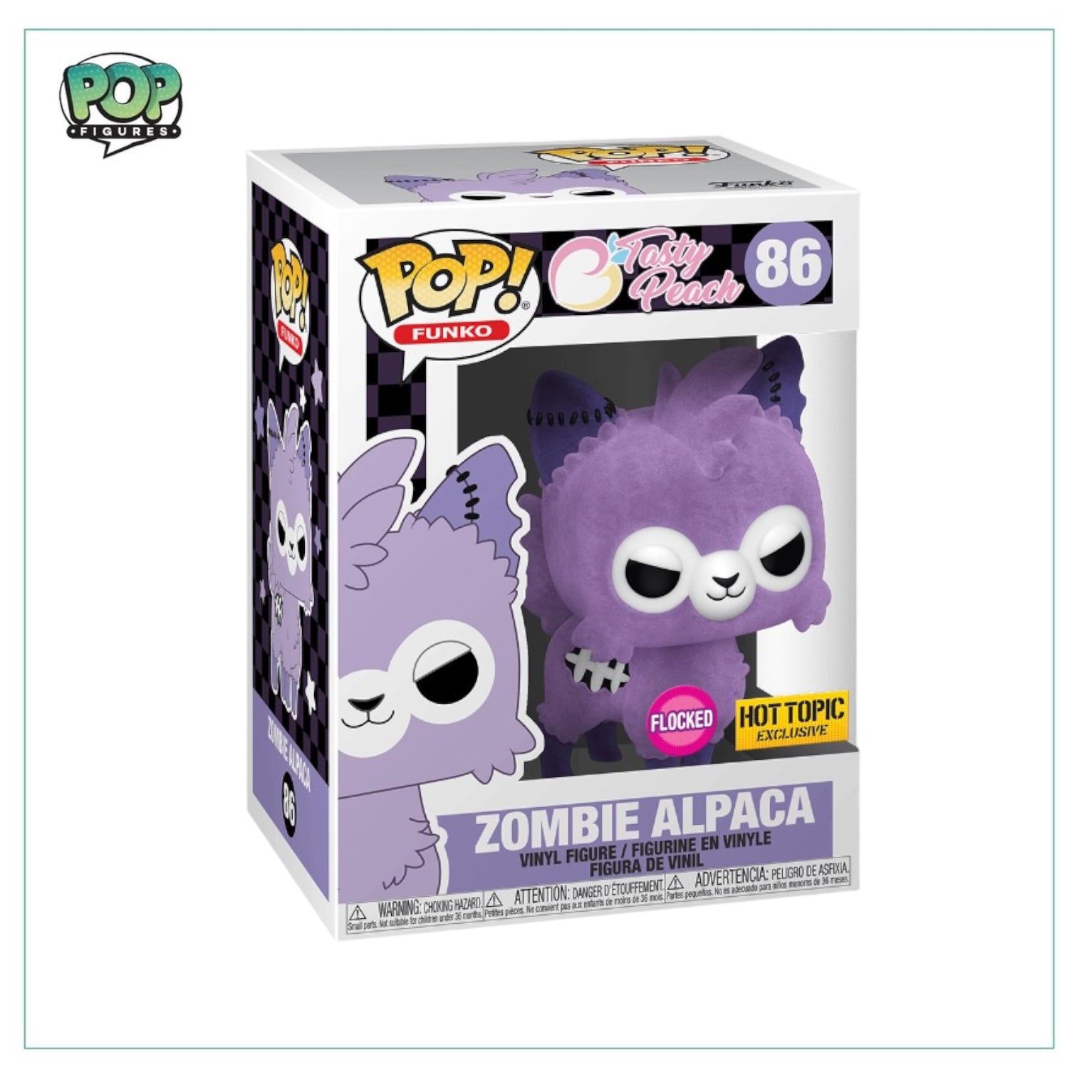Zombie Alpaca (Flocked) #86 Funko Pop! - Tasty Peach - Hot Topic Exclu