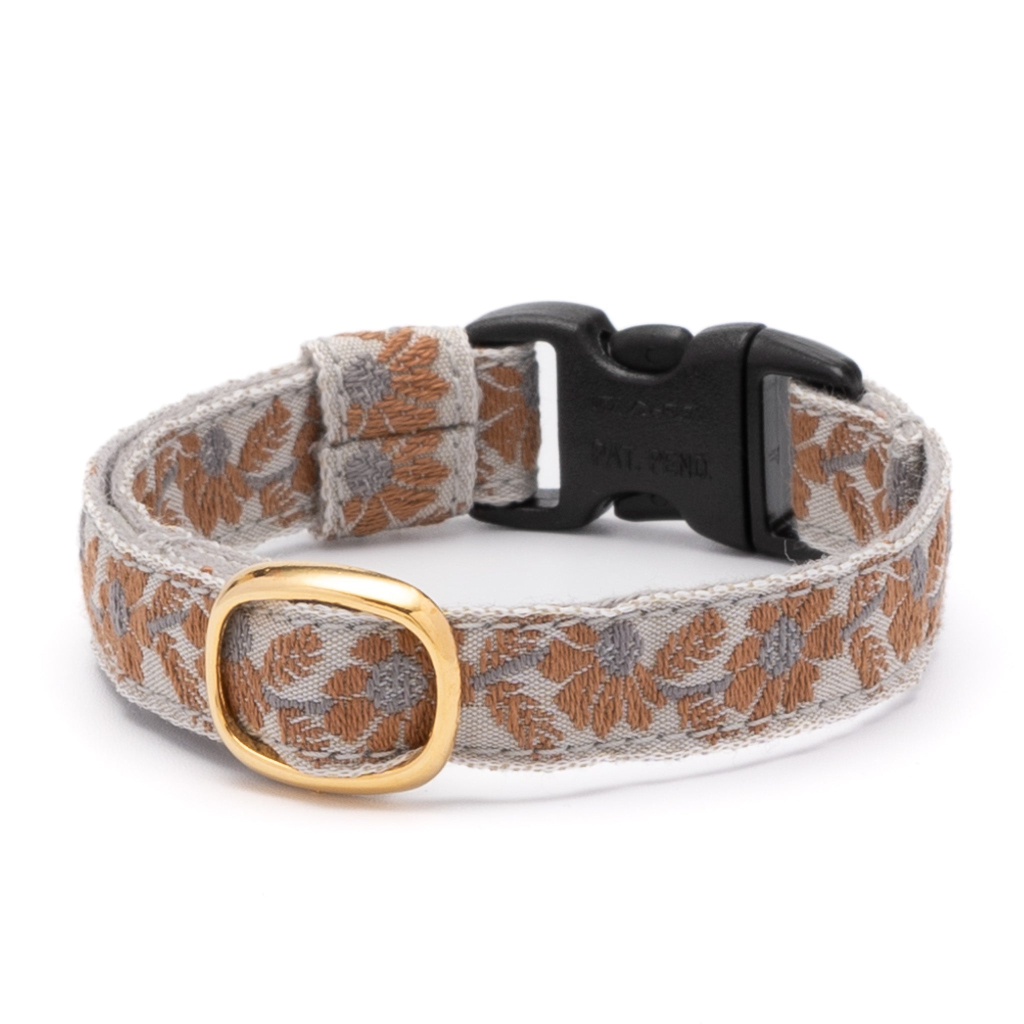 チロル猫首輪 Kafka アネモネ 03グレー｜ぽぽねこ公式オンラインショップ