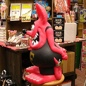 ラットフィンク24インチフィギュア貯金箱ピンク アメリカン雑貨プラン