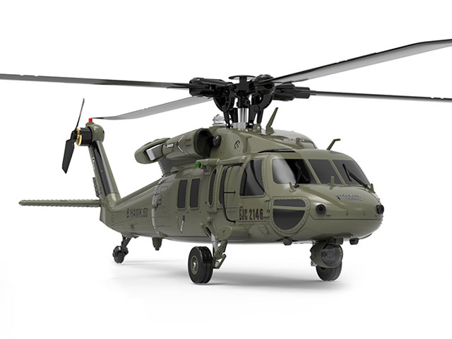 ハイテックから電動スケールヘリ「YUXIANG F09（UH-60 Black Hawk