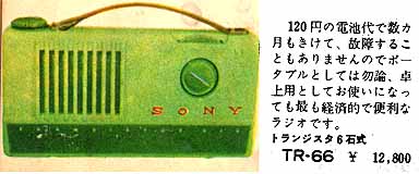 昭和32年（1957年）トランジスタラジオの新製品（ラジオ少年の博物館）