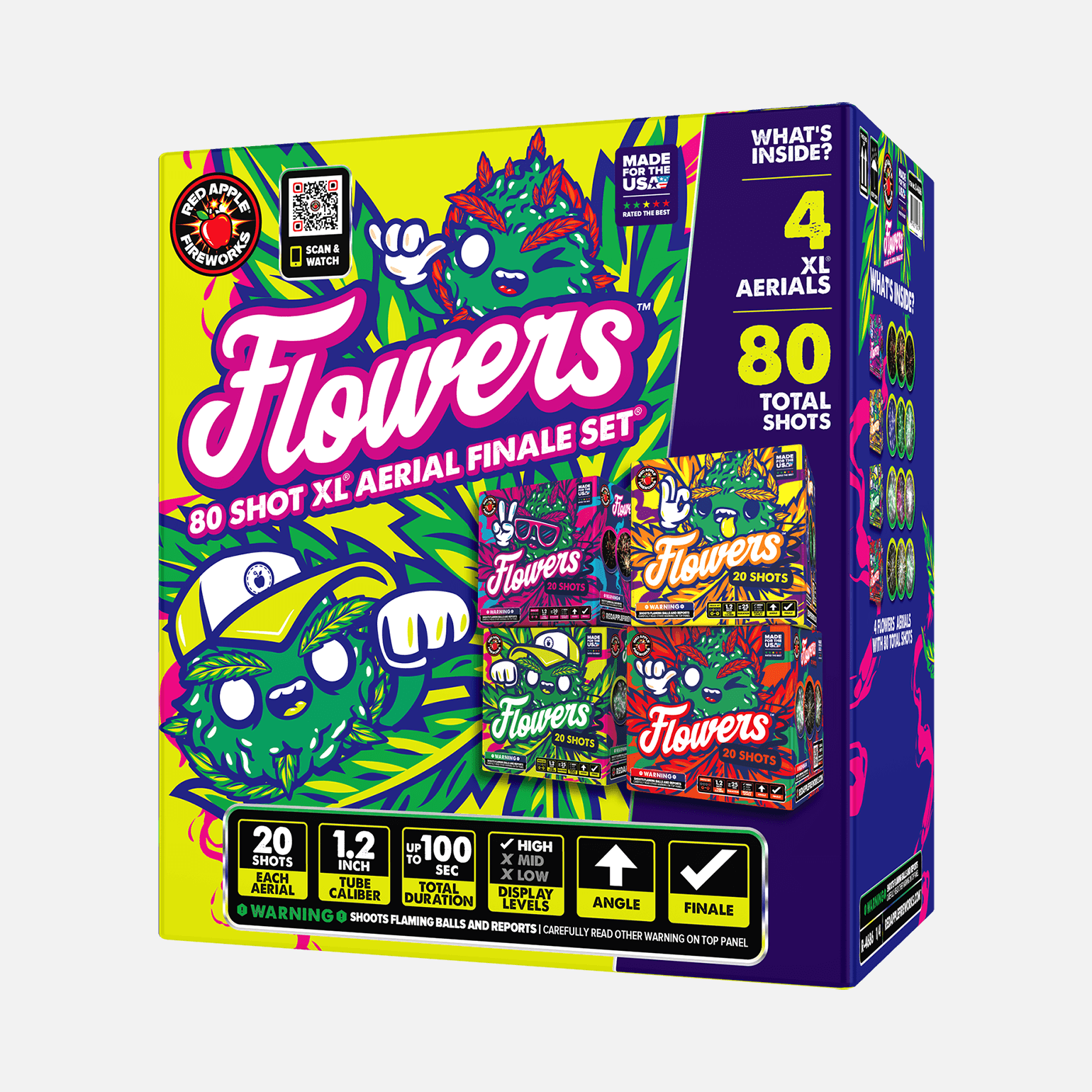 Buy Flowers™ 80-Shots XL® Aerial Finale Set® Fireworks Online