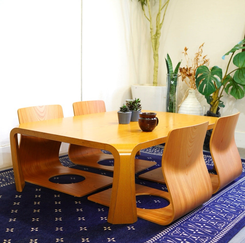 天童木工 座椅子 2脚セット○Tendo 曲木 天童木工 Tendo 座椅子 2脚