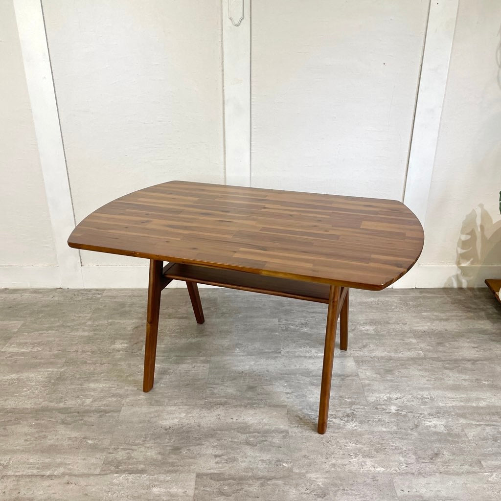 ウニコ/unico スウェラ/SWELLA ダイニングテーブル W1200 アカシア材 中古