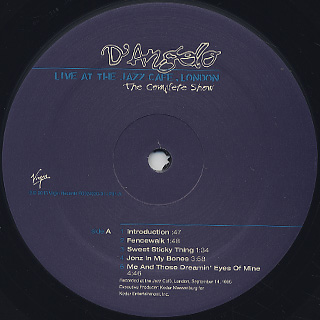 D'Angelo / Live At The Jazz Cafe, London (LP), Virgin | 中古