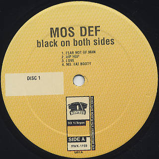 Mos Def / Black On Both Sides (LP), Rawkus | 中古レコード通販 大阪