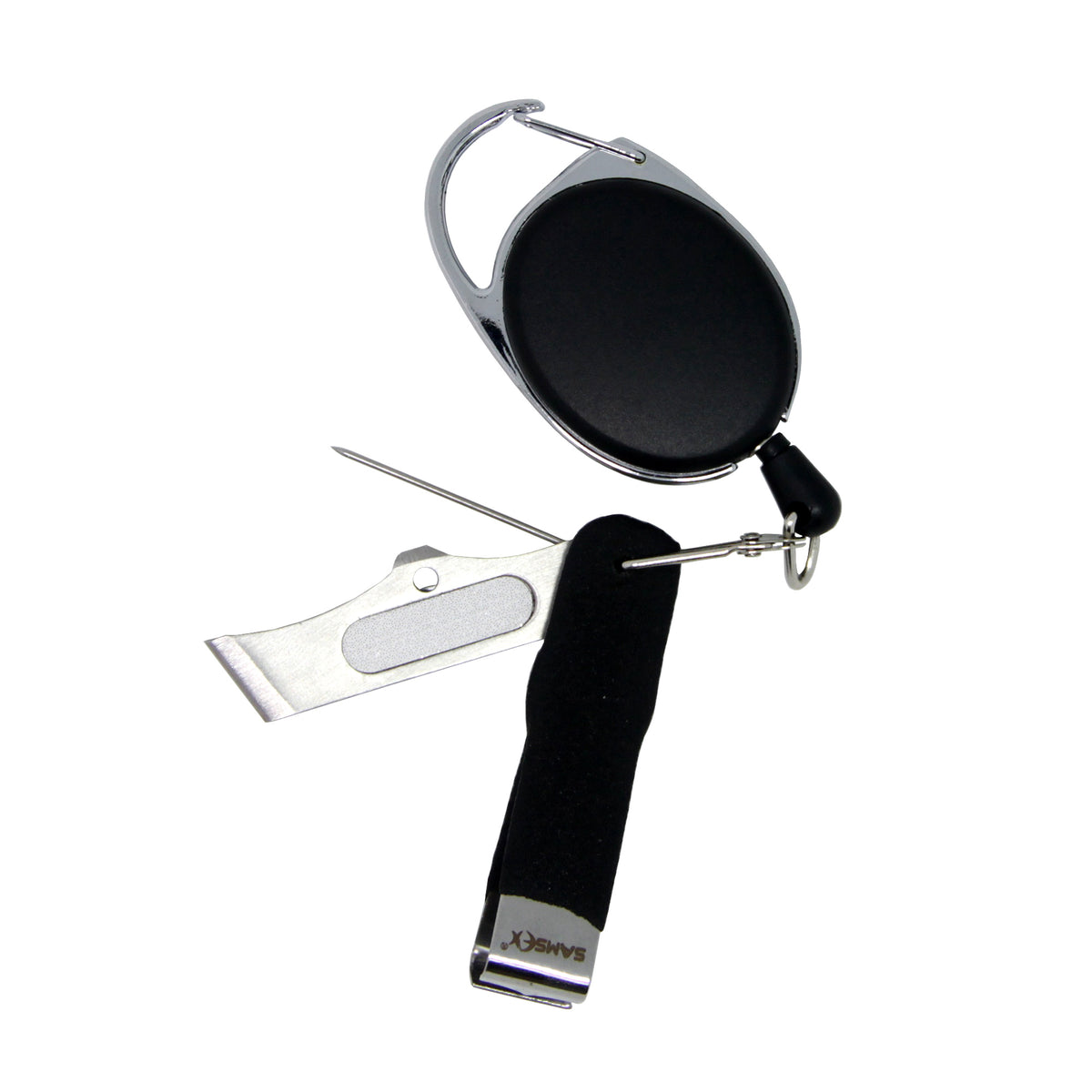 SAMSFX Jig Eye Cleaner Line Clipper and Hook Sharpener Kit Fly