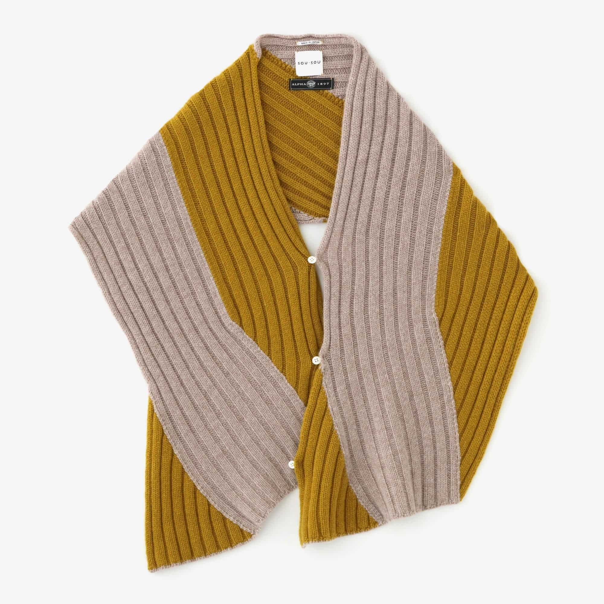 SOU・SOU×ALPHA カシミヤ 枯山水（かれさんすい） 染流し（そめながし