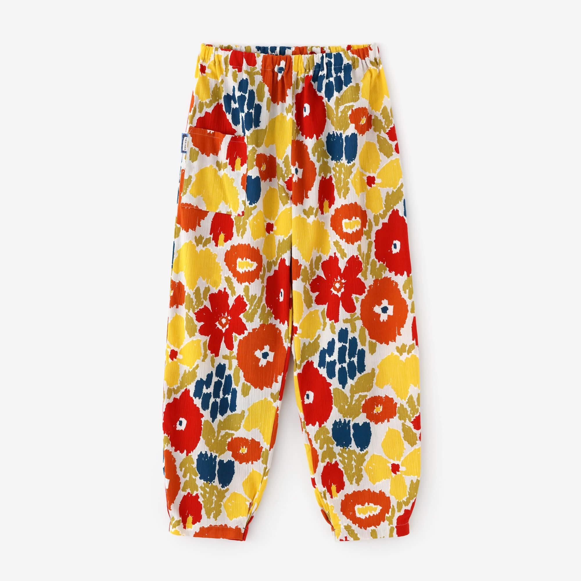 高島縮 20/20 襞（ひだ）もんぺ／仲よし