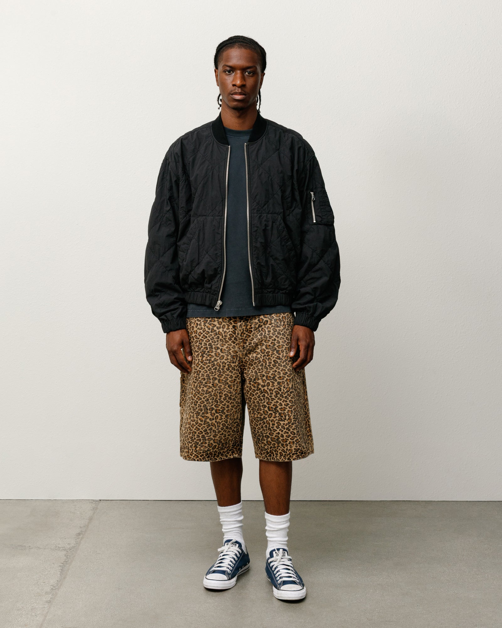 Denim Work Short – Leopard | Shorts | Stüssy