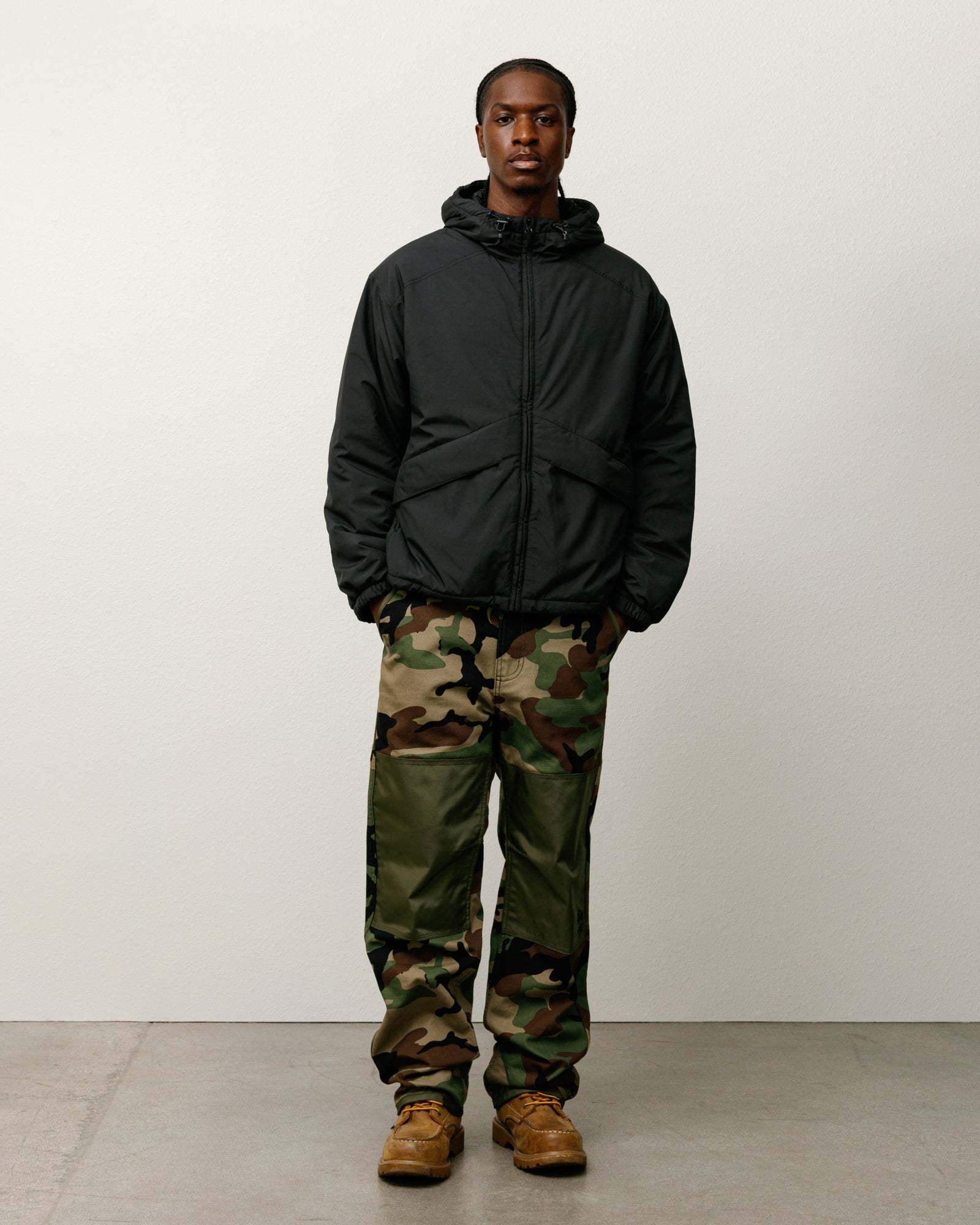 Insulated Hooded Jacket – Black | Outerwear | Stüssy