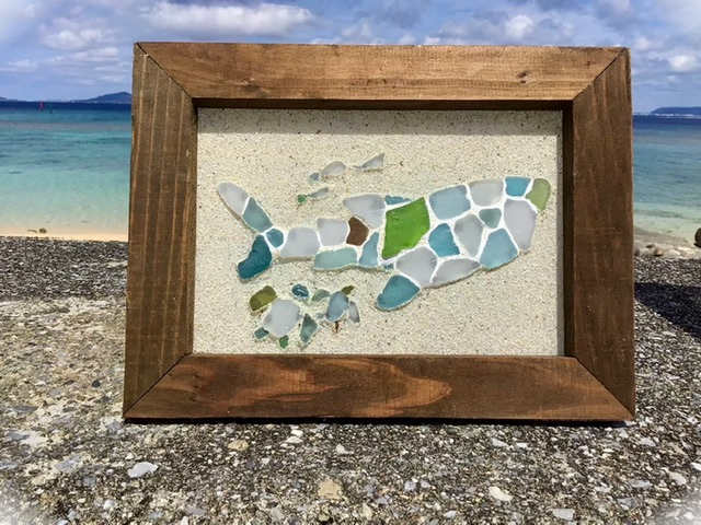 窓辺で自然光を入れて楽しむアートです♪ 商品詳細｜【AKI工房】沖縄県