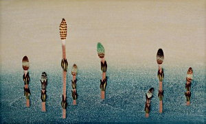 大西靖子・木版画