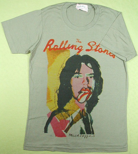 ミックジャガーのTシャツ、女性サイズ、ストーンズTシャツ