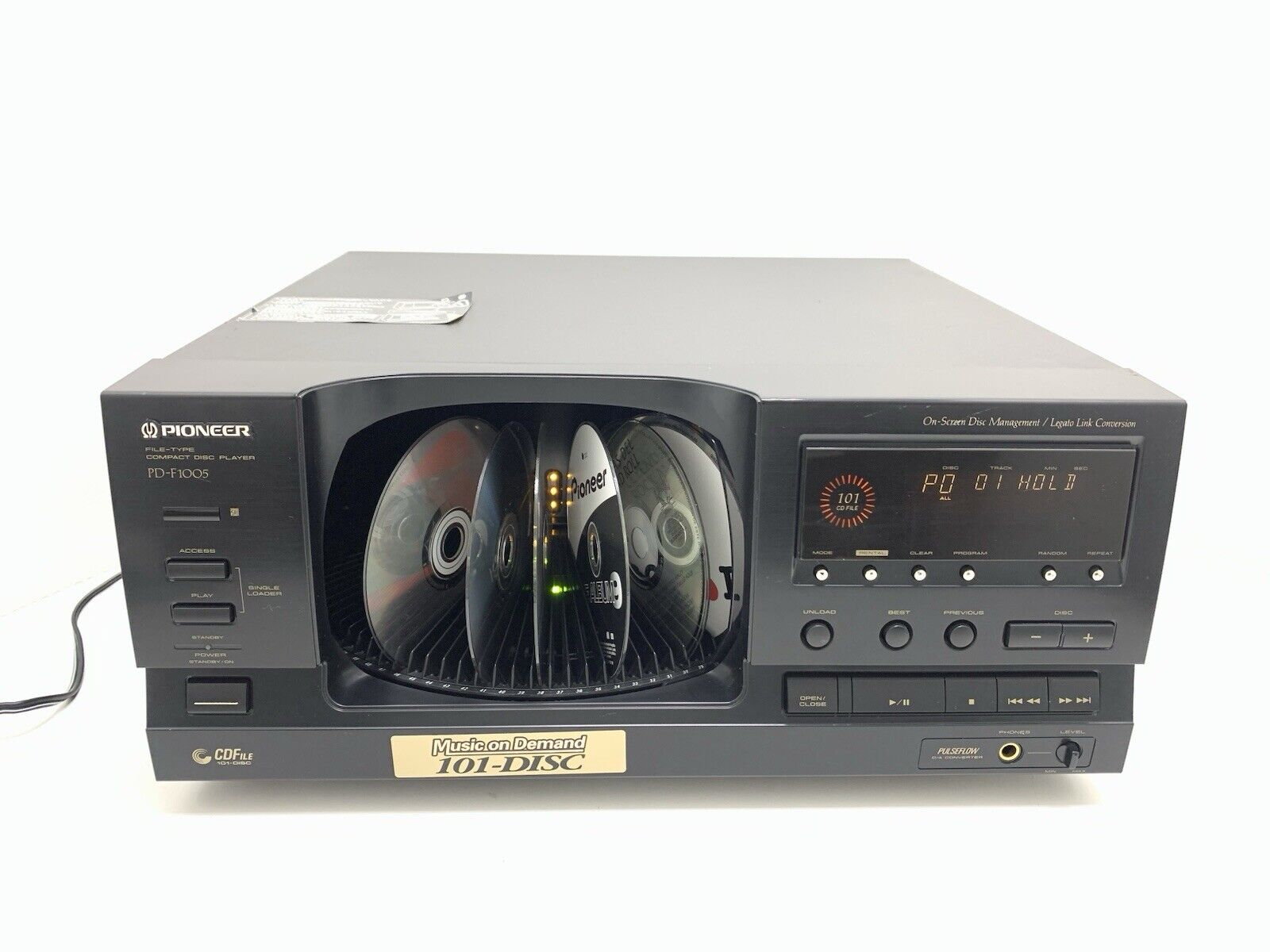 PIONEER PD F1005 Compact Disc 101 CDs Multi Player Vintage 1996