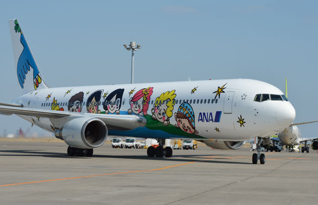 ANA、60周年「ゆめジェット」初便就航 宮崎へ