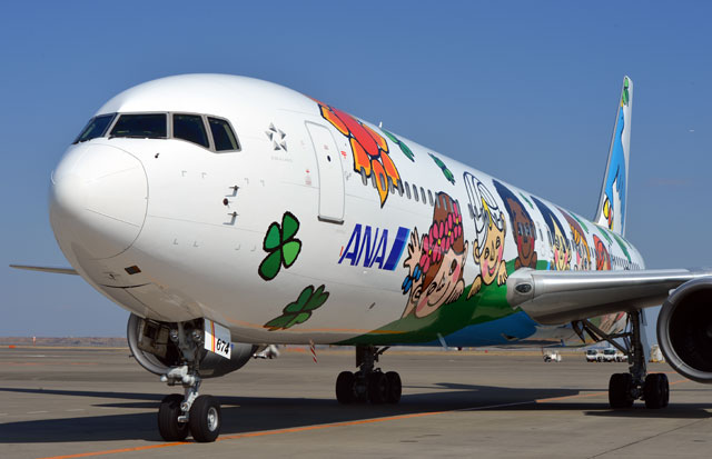 ANA、60周年「ゆめジェット」初便就航 宮崎へ