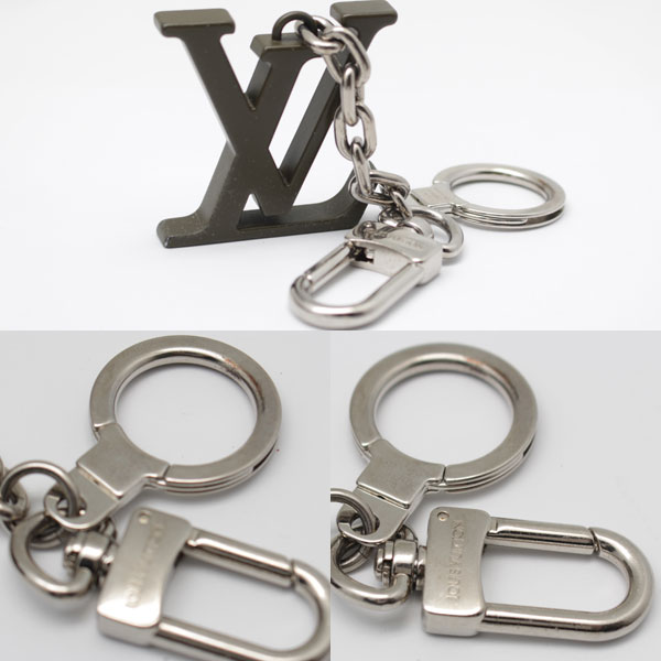 ルイヴィトン キーリング イニシャル M66841 ロゴ バッグチャーム