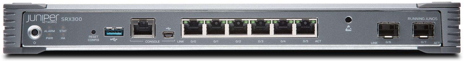 中古) JUNIPER SRX300 シリーズ 1 Gbps 6x 1GB RJ-45 2x 1GB SFP