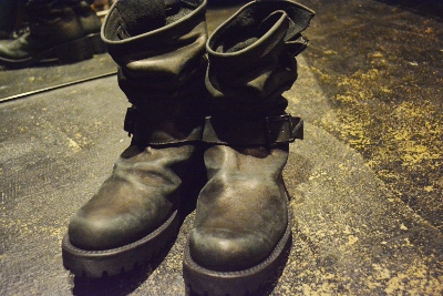 577-01 メキシカンダブルショルダーUSED加工 エンジニアブーツ イサム