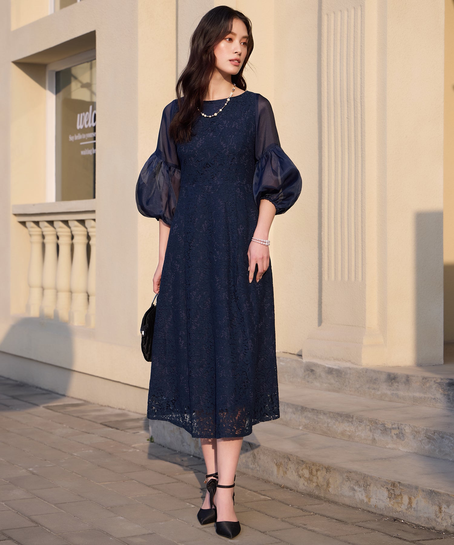 セルフォード ネイビーワンピース 38 size 濃紺