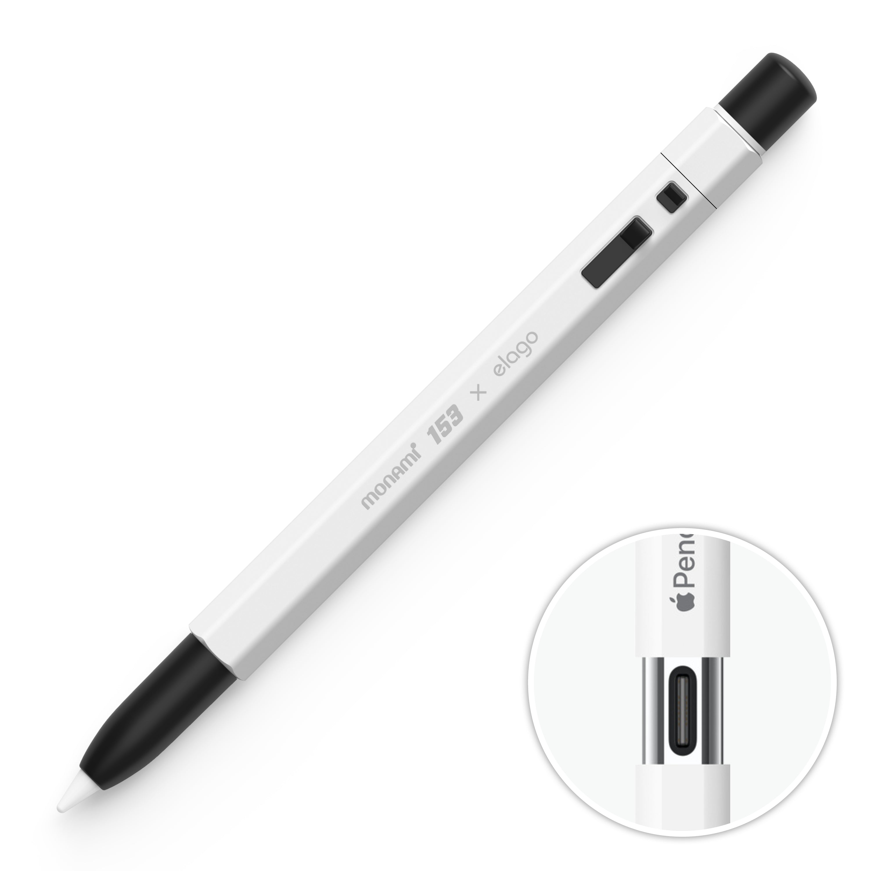 elago x MONAMI Case for Apple Pencil USB-C [White] - elago