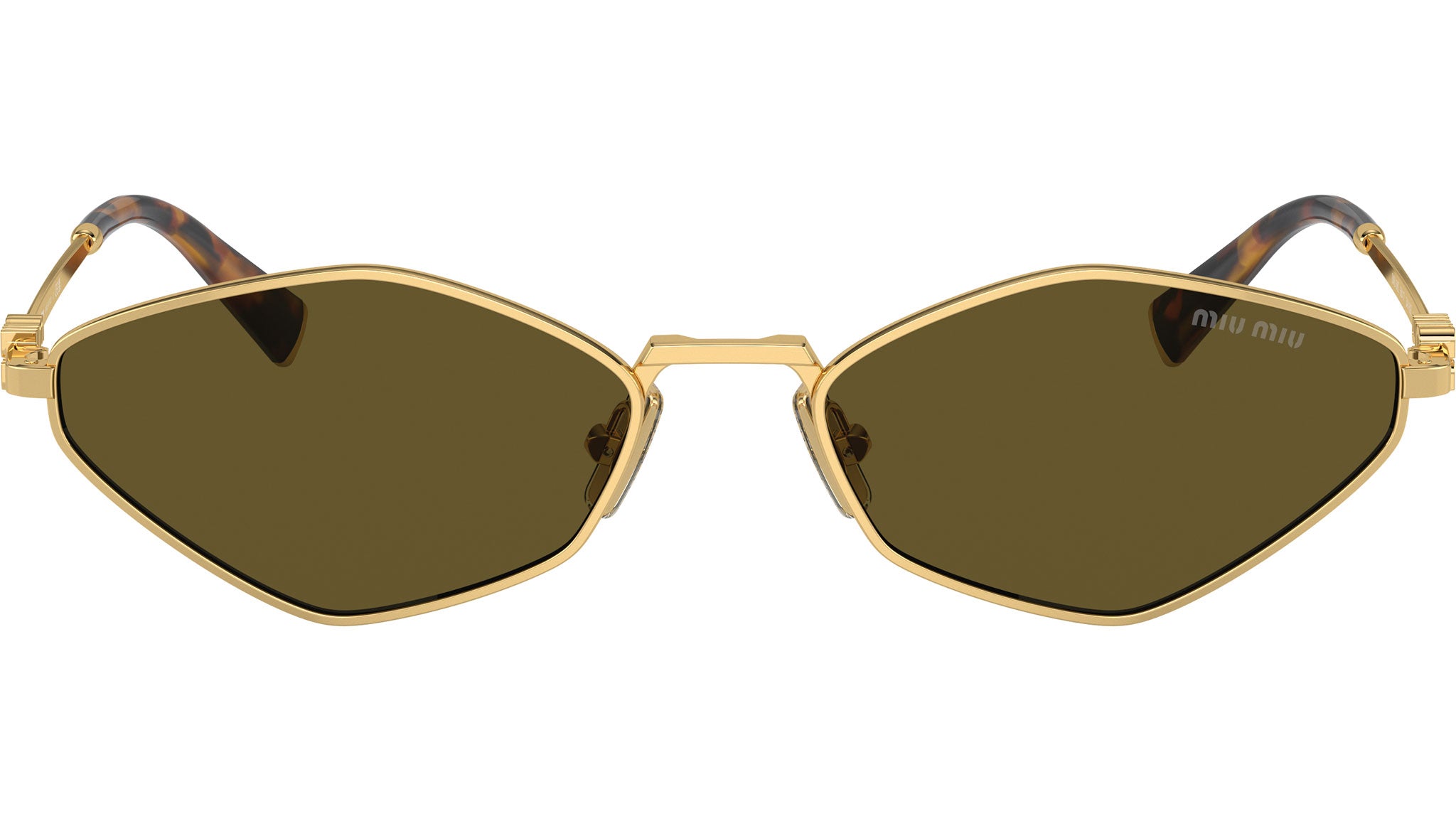 Miu Miu 0MU 56ZS Sunglasses 5AK09Z Gold - eye-oo.com