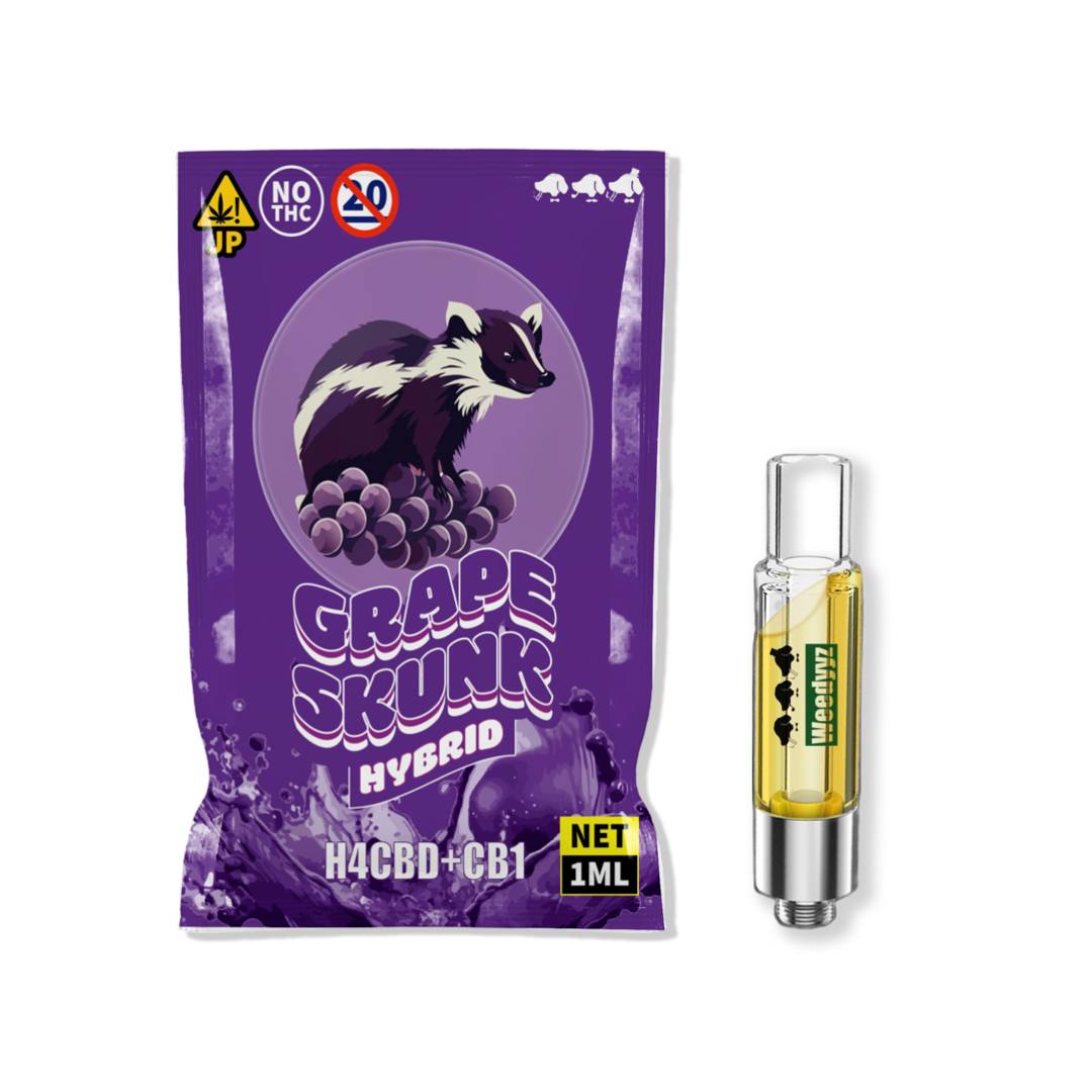 H4CBDリキッド+CB1 - グレープスカンク 1ml – ウィーディーズ
