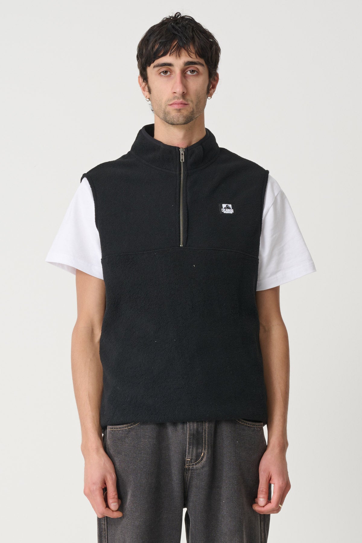 HALF ZIP VEST - BLACK | Xlarge AU – XLarge Brand