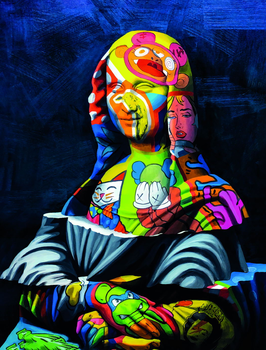 Poster - Mona Lisa Street Graffiti Pop Art Poster Iconic