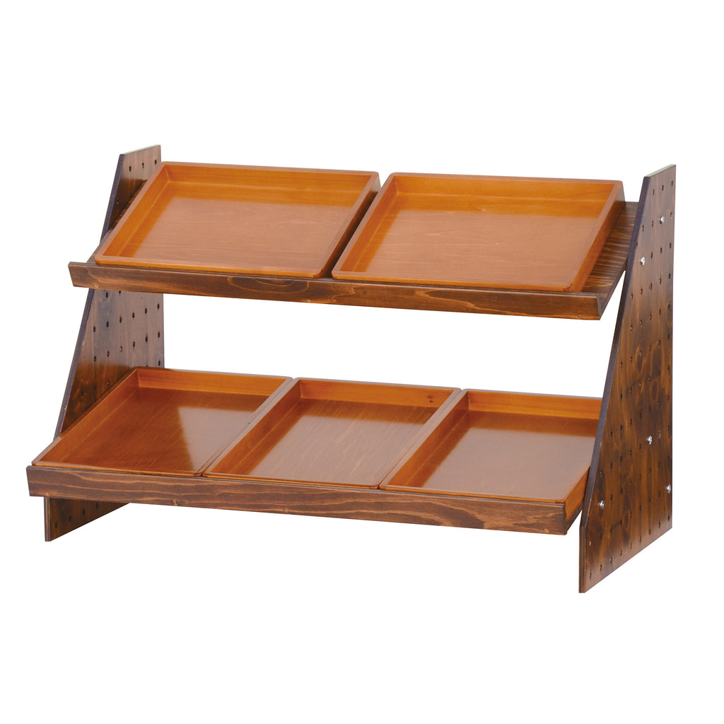 HP卓上ディスプレイ棚什器 (チーク仕上) – YOUBI.shop【用美公式