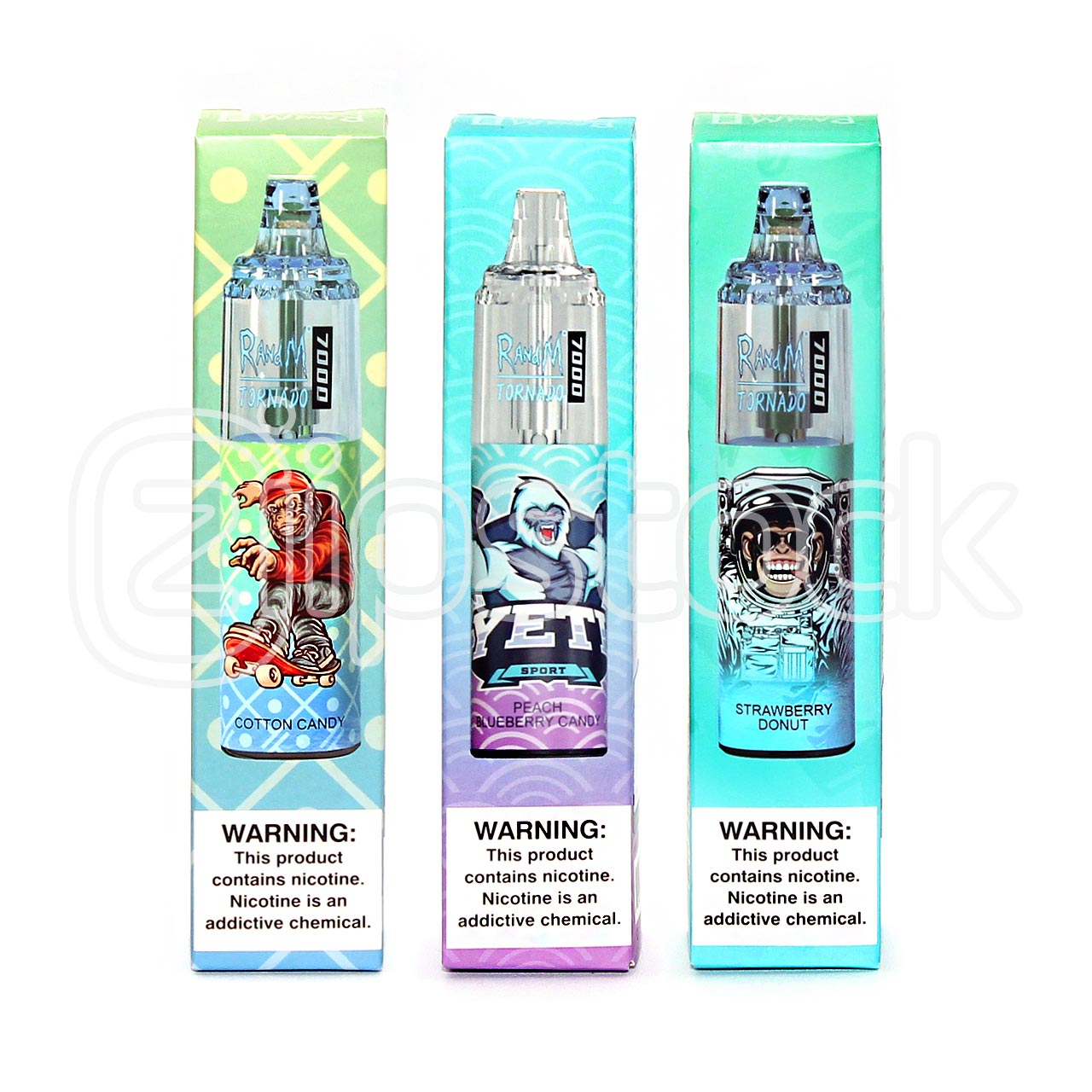 R and M Tornado 7000 ZERO Nic Vape - 7K 0% Nicotine Disposable