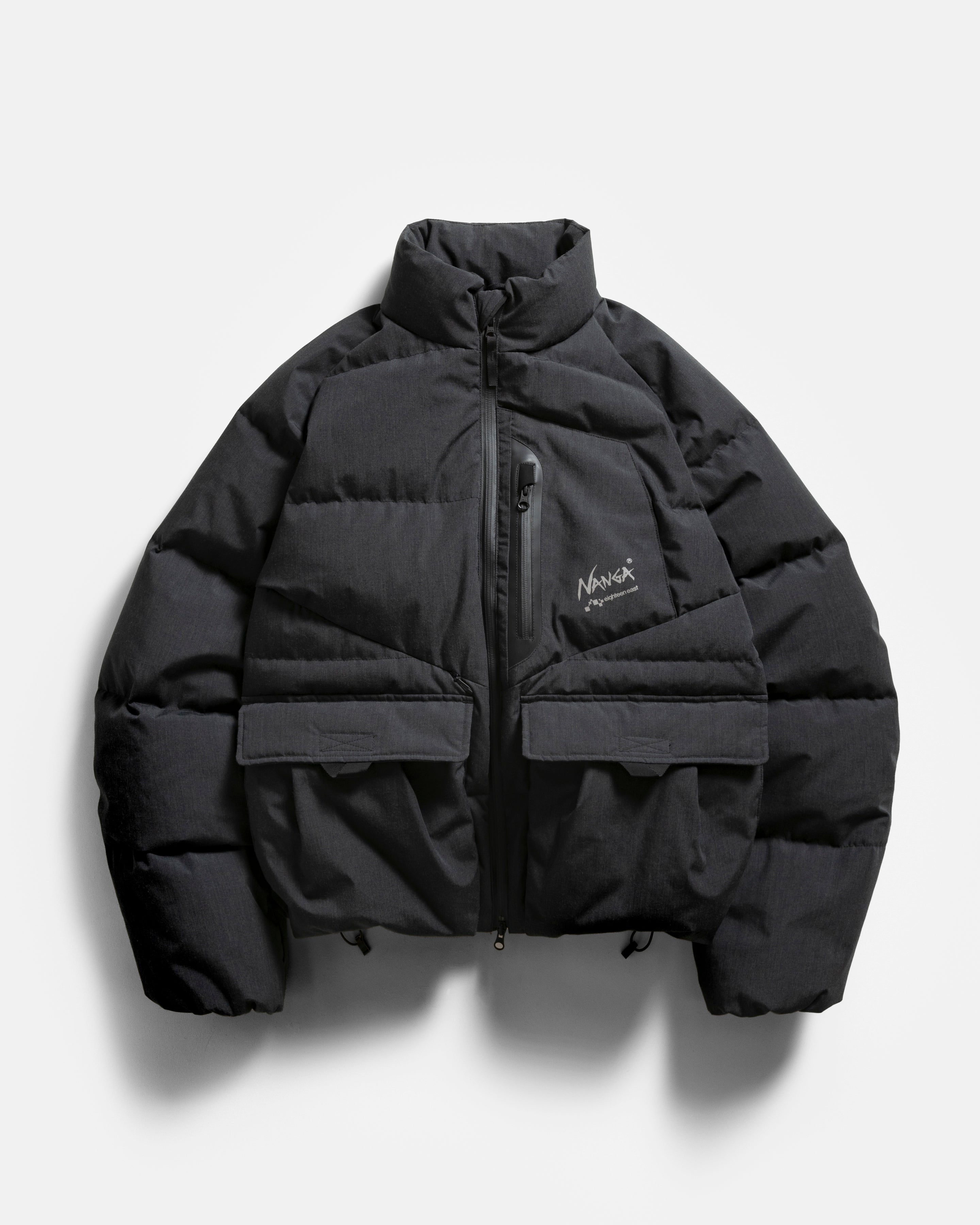 18 EAST / NANGA LOOKOUT DOWN JACKET - CHARCOAL MELANGE TAKIBI