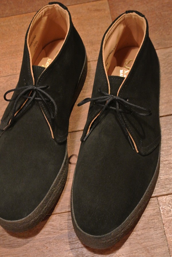 SANDERS マッドガード スウェード チャッカブーツ イングランド製