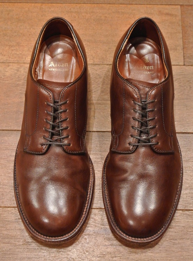 ALDEN オールデン ミリタリーラスト カーフ プレーントゥ 53713 中古