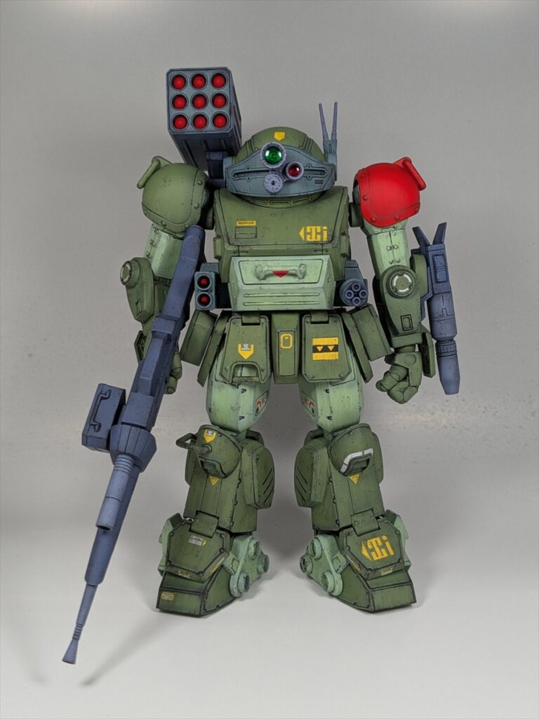 WAVE 1/24 スコープドッグ レッドショルダーカスタム 完成写真とカラー