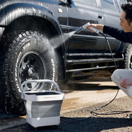 水道・電源いらず。ウルトラファインバブルで、優しく強力洗浄できる