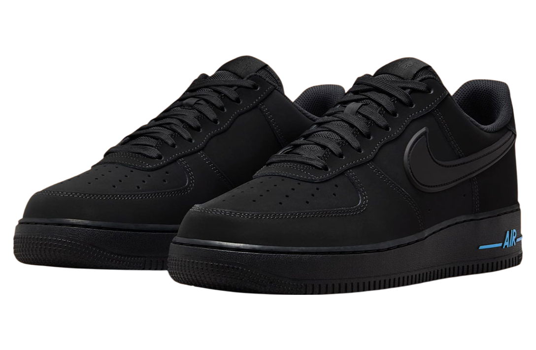 Nike Air Force 1 Low Black / University Blue - Mar 2025 - HV6223