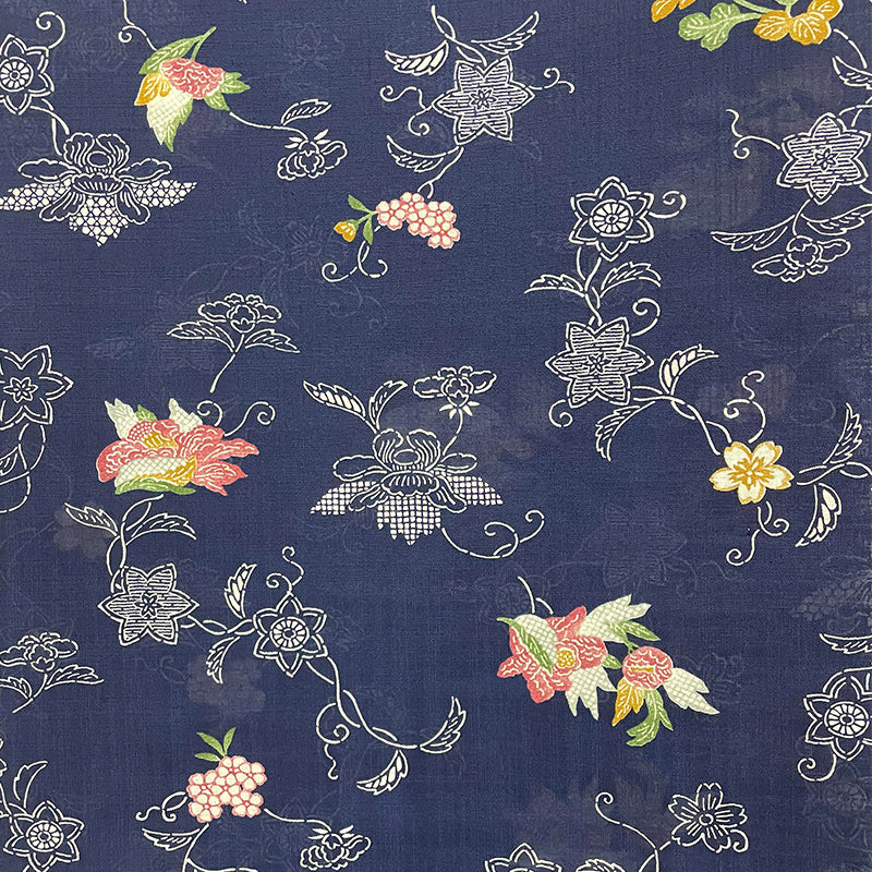 紅型花柄 紗 全3色 着物反物 | つは琉球店