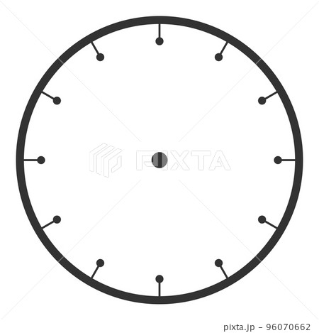 針なし時計 文字の写真素材 - PIXTA