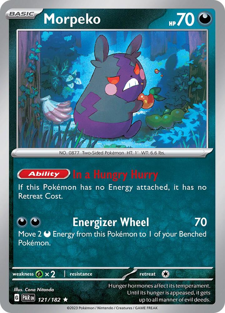 Morpeko - 121/182 - SV04: Paradox Rift - Pokemon - TCGplayer.com