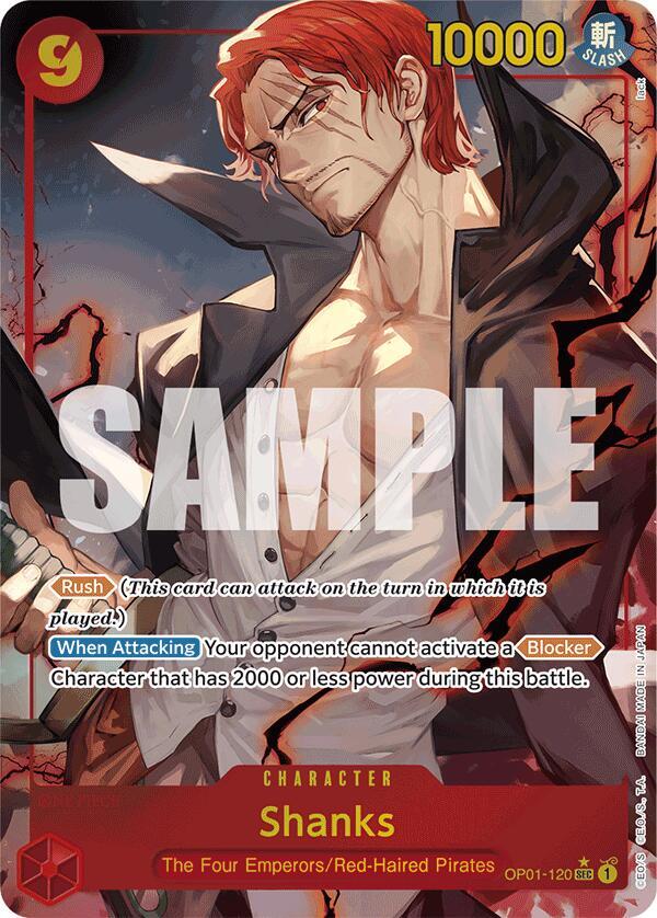 Shanks (OP01-120) (Alternate Art) - Premium Booster -The Best