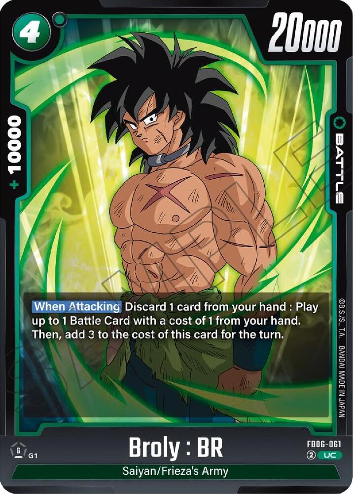 Broly : BR - FB06-061 - Rivals Clash - Dragon Ball Super: Fusion