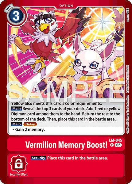 Vermillion Memory Boost! - Limited Card Pack -Billion Bullet