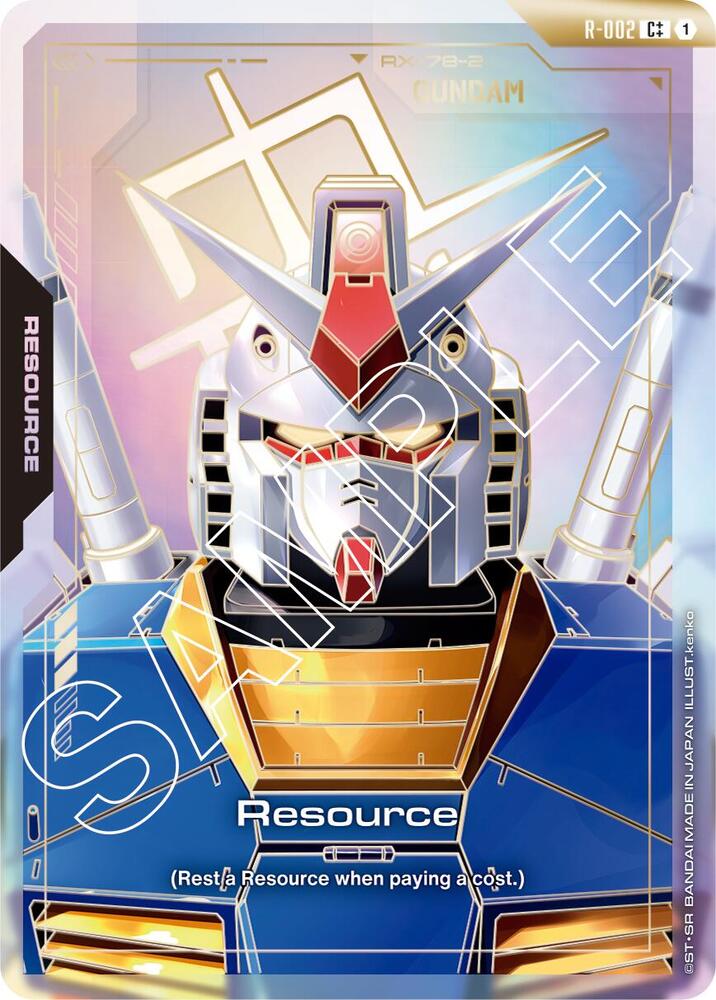Resource (R-002) (C++) - Newtype Rising - Gundam Card Game