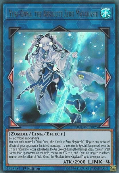 Yuki-Onna, the Absolute Zero Mayakashi - Duel Overload - YuGiOh