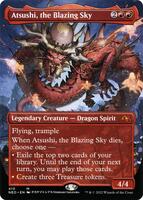 Atsushi, the Blazing Sky (Borderless) - Kamigawa: Neon Dynasty