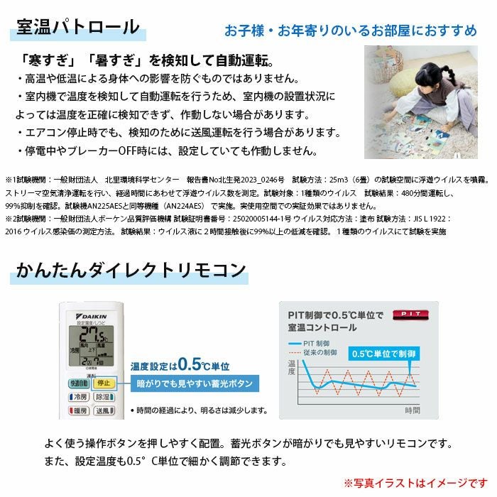 標準工事費込み】S285ATES-W ダイキン Eシリーズ エアコン 2025年