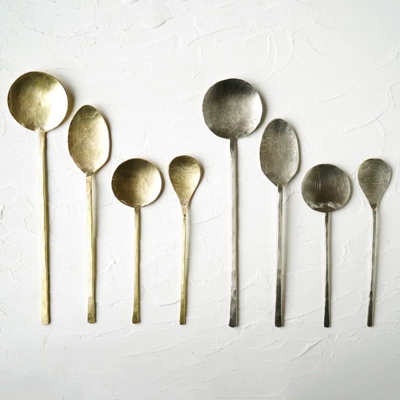 銀猫(ぎんねこ) 【銀猫】ティースプーン 真鍮〈1本〉 |皿や鉢など和